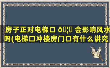 房子正对电梯口 🦊 会影响风水吗(电梯口冲楼房门口有什么讲究)